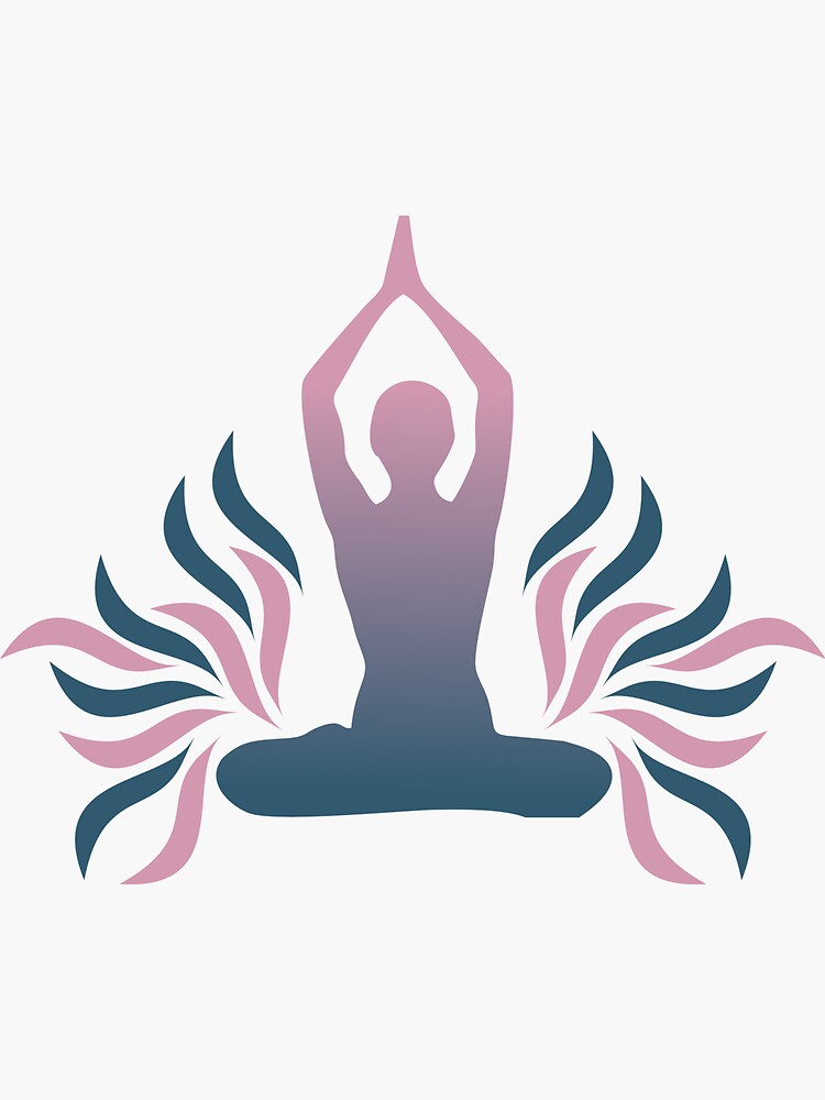 Fashion meets Zen: Unveiling Exclusive Designs for International Yoga Day  Sticker for Sale by Imoxshop