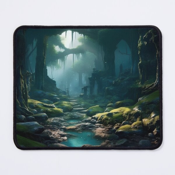 Item preview, Forest art, Nature Decor, Landscape artwork designed and sold by PlatinumOnyx.