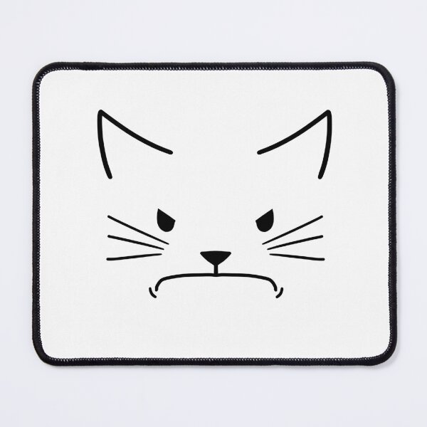 Item preview, cute black and white angry cat designed and sold by Sweetredpepper.