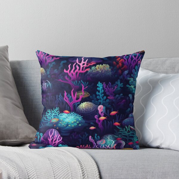 Item preview, Fluorescent underwater world pattern designed and sold by enipra.