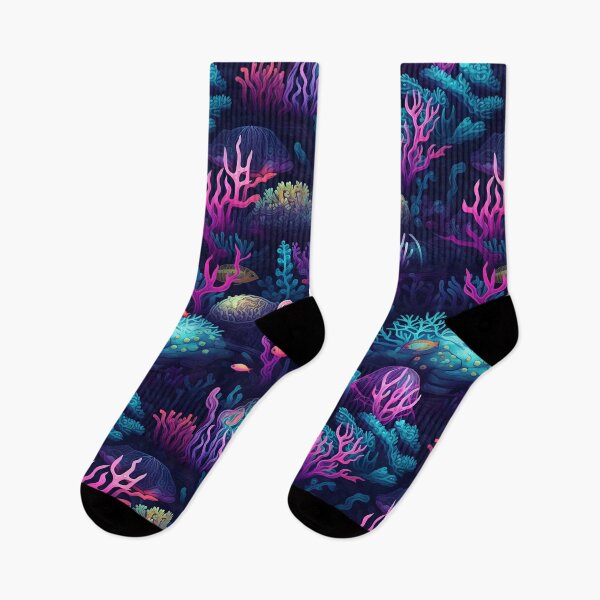 Item preview, Fluorescent underwater world pattern designed and sold by enipra.