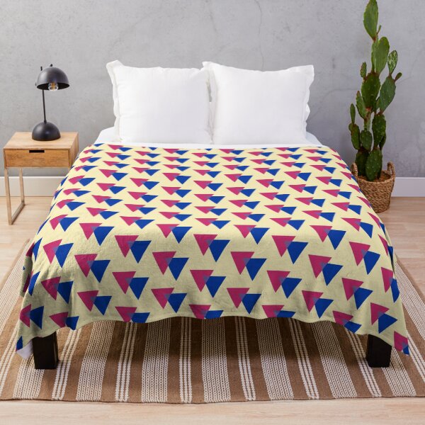 Item preview, Bisexual Triangles - yellow background designed and sold by Boxer-n-co.