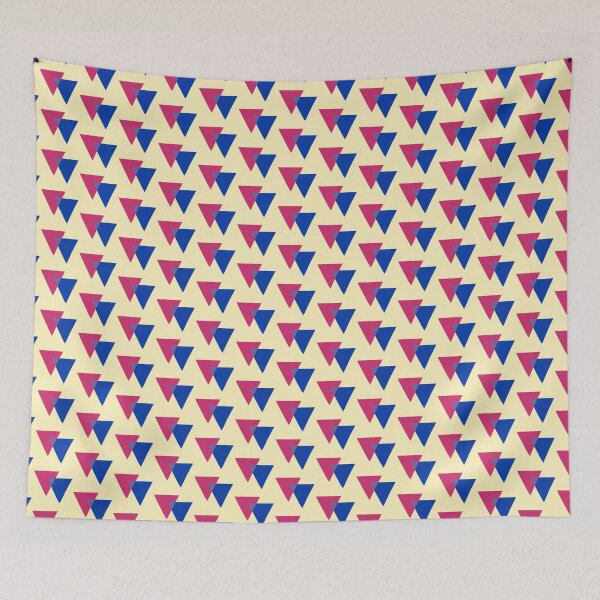Item preview, Bisexual Triangles - yellow background designed and sold by Boxer-n-co.