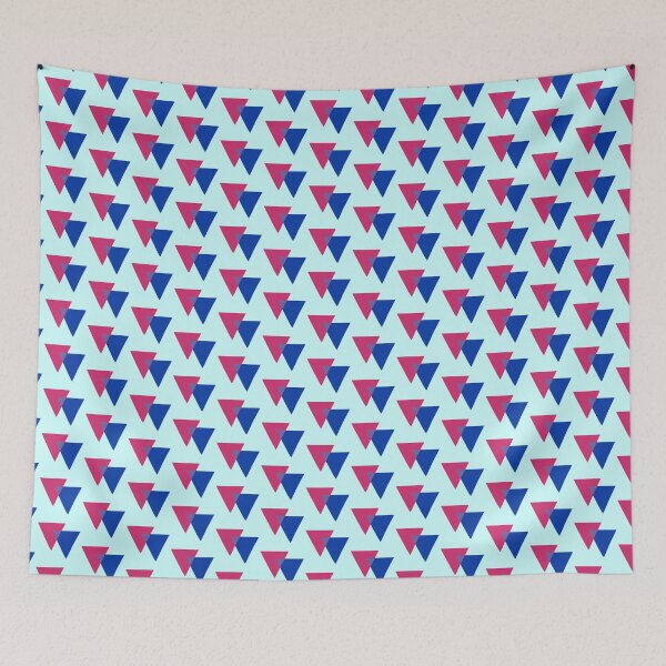 Item preview, Bisexual Triangles - blue background designed and sold by Boxer-n-co.