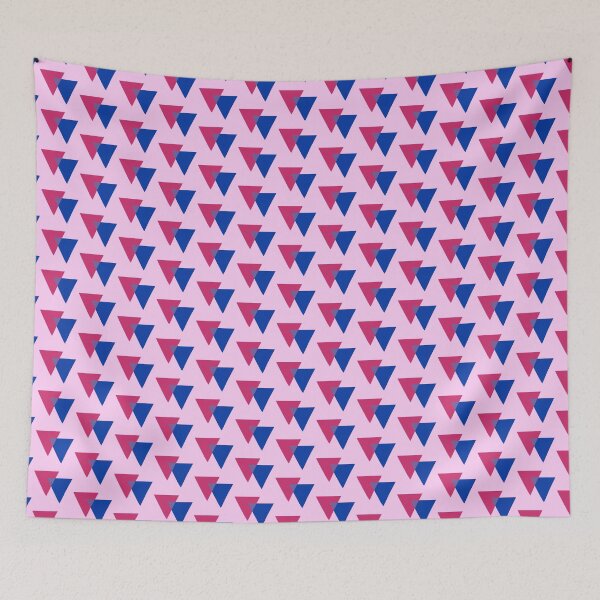 Item preview, Bisexual Triangles - pink background designed and sold by Boxer-n-co.