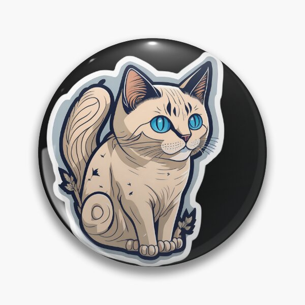 Item preview, Siamese Cat (Sticker and Print Out) designed and sold by Sir Elgin Ortiz.