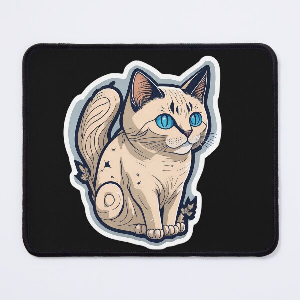 Item preview, Siamese Cat (Sticker and Print Out) designed and sold by Sir Elgin Ortiz.