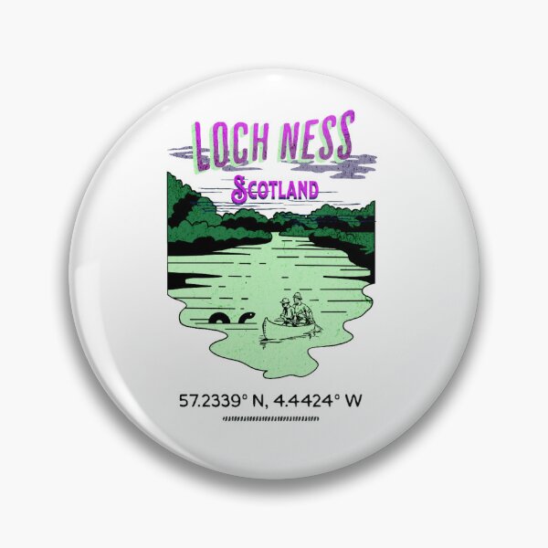 Artikelvorschau, Koordinaten von Loch Ness, Schottland entworfen und verkauft von Rhubarb-Custard.