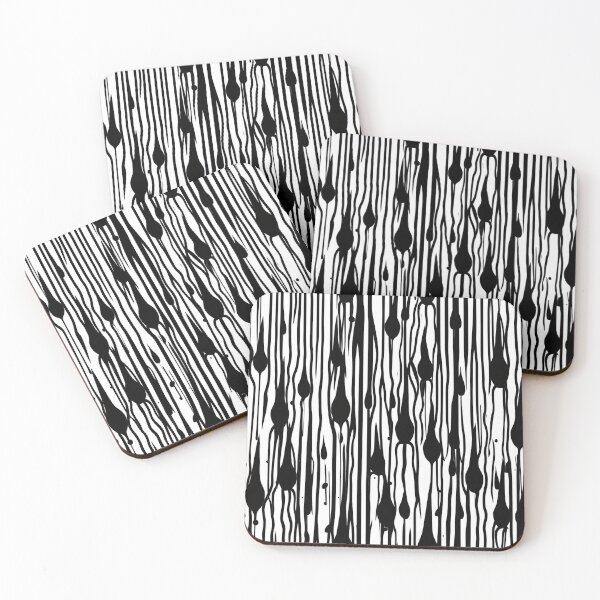 Item preview, Black and White Ink Drips designed and sold by MuseMavenDesign.