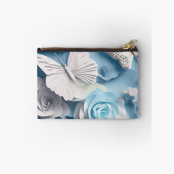 Item preview, 3D Butttterflies and Blue Roses designed and sold by Happy24online.