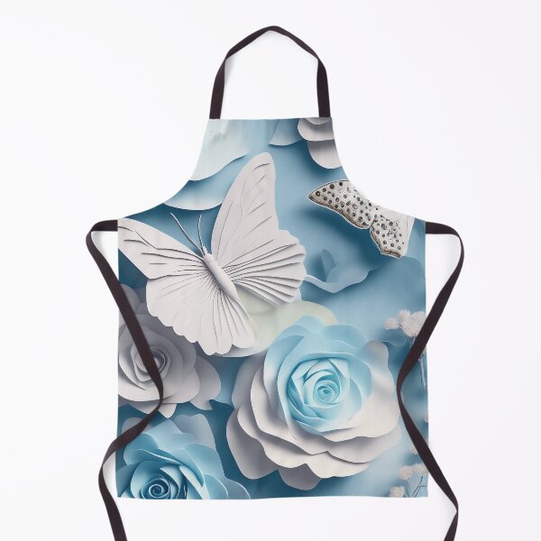 Item preview, 3D Butttterflies and Blue Roses designed and sold by Happy24online.