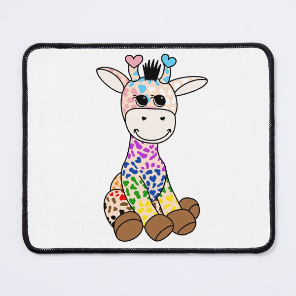 Item preview, Cute LGBTQ+ Rainbow Giraffe Quasar Progress Pride Flag designed and sold by JoyfulJen.