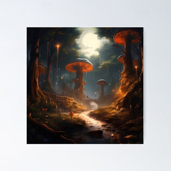 Item preview, Forest art, Nature Decor, Landscape artwork designed and sold by PlatinumOnyx.