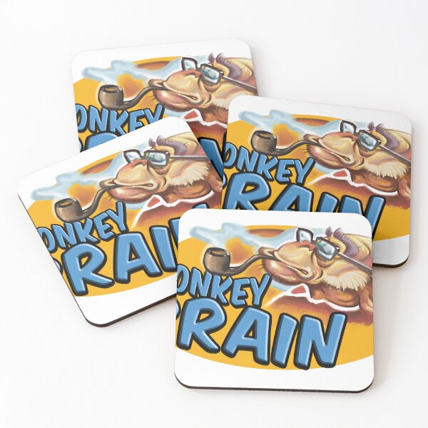 Item preview, funny cool stickers Monkey Brain designed and sold by Mariano Ruszaj.