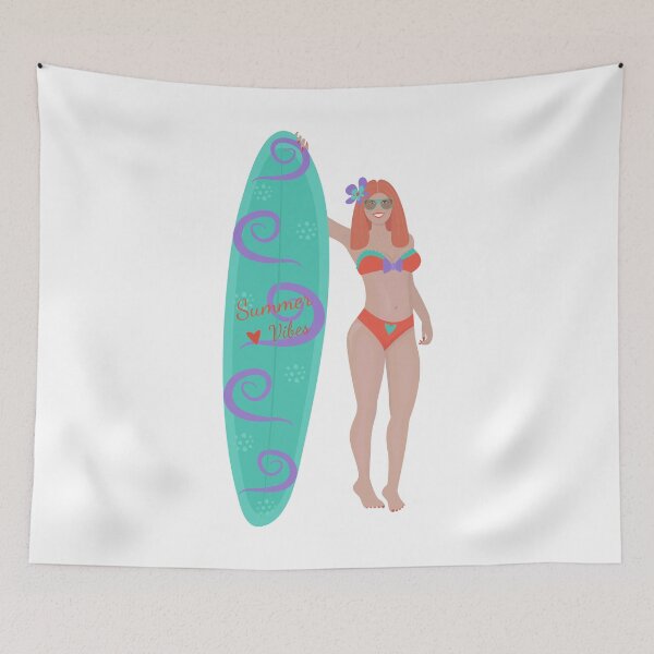 Item preview, Redhead woman with a sailboard designed and sold by OM-lova.