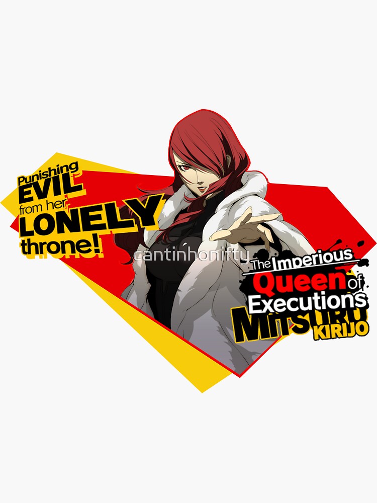 Persona 3 - Mitsuru Kirijo Sticker for Sale by cantinhonifty