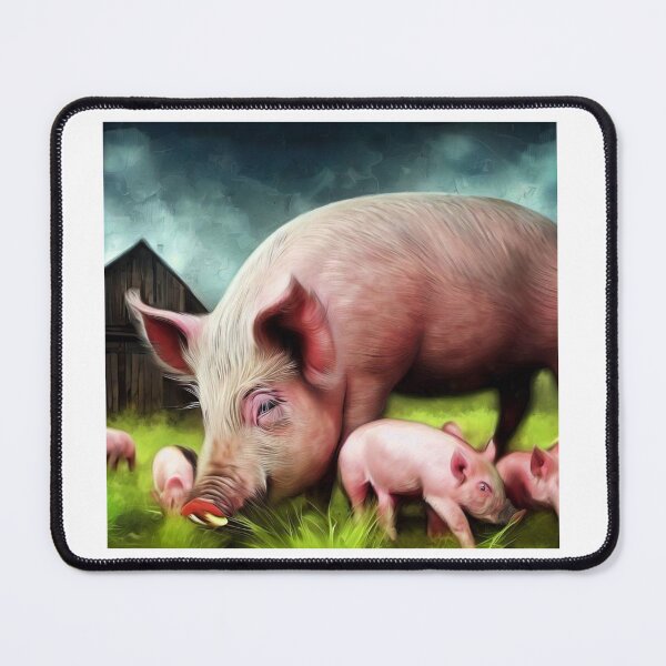 Item preview, Pig portrait designed and sold by Witty-Kids.