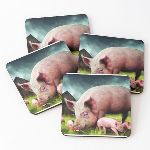 Item preview, Pig portrait designed and sold by Witty-Kids.