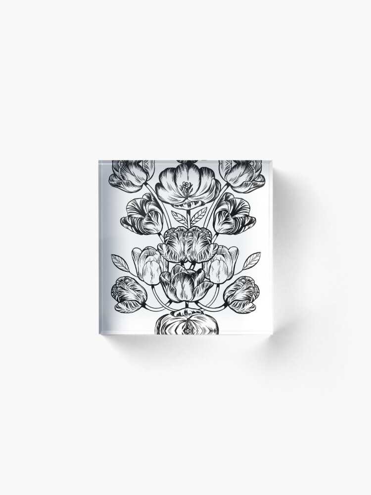 Alternate view of Graphic Botanicals Acrylic Block