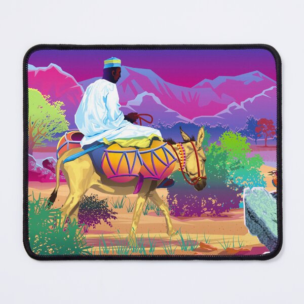 Item preview, Man Riding a Donkey Arrives Home designed and sold by Vector-Artist.
