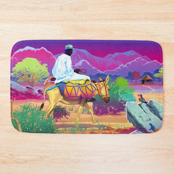 Item preview, Man Riding a Donkey Arrives Home designed and sold by Vector-Artist.