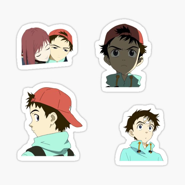 Vista previa del artículo con la obra «Pegatinas FLCL», diseñado y vendido por Shop 001.