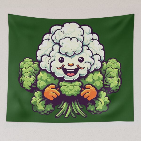 Item preview, Mister Cauliflower Happy Veggie designed and sold by LilyBell6.