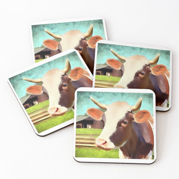 Item preview, Cow illustration designed and sold by Witty-Kids.