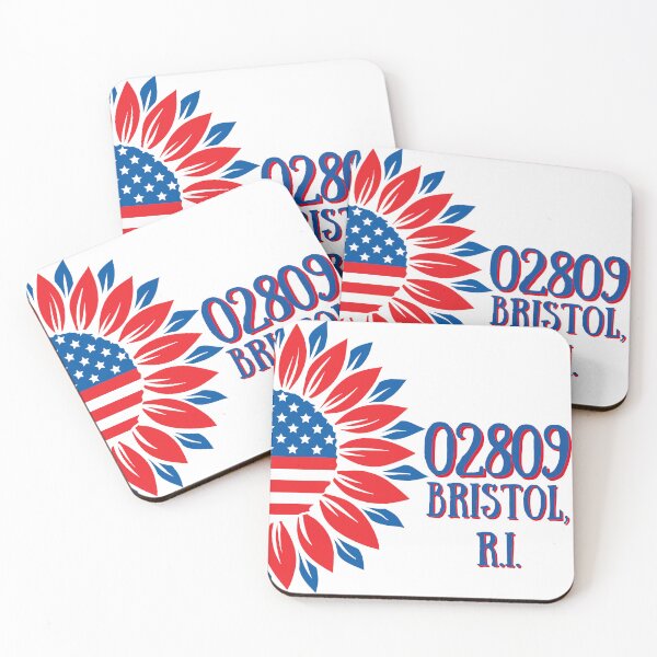 Item preview, Red white and blue sunflower 02809 Bristol, RI  designed and sold by DigitalLuckyCat.