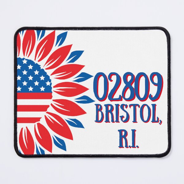 Item preview, Red white and blue sunflower 02809 Bristol, RI  designed and sold by DigitalLuckyCat.