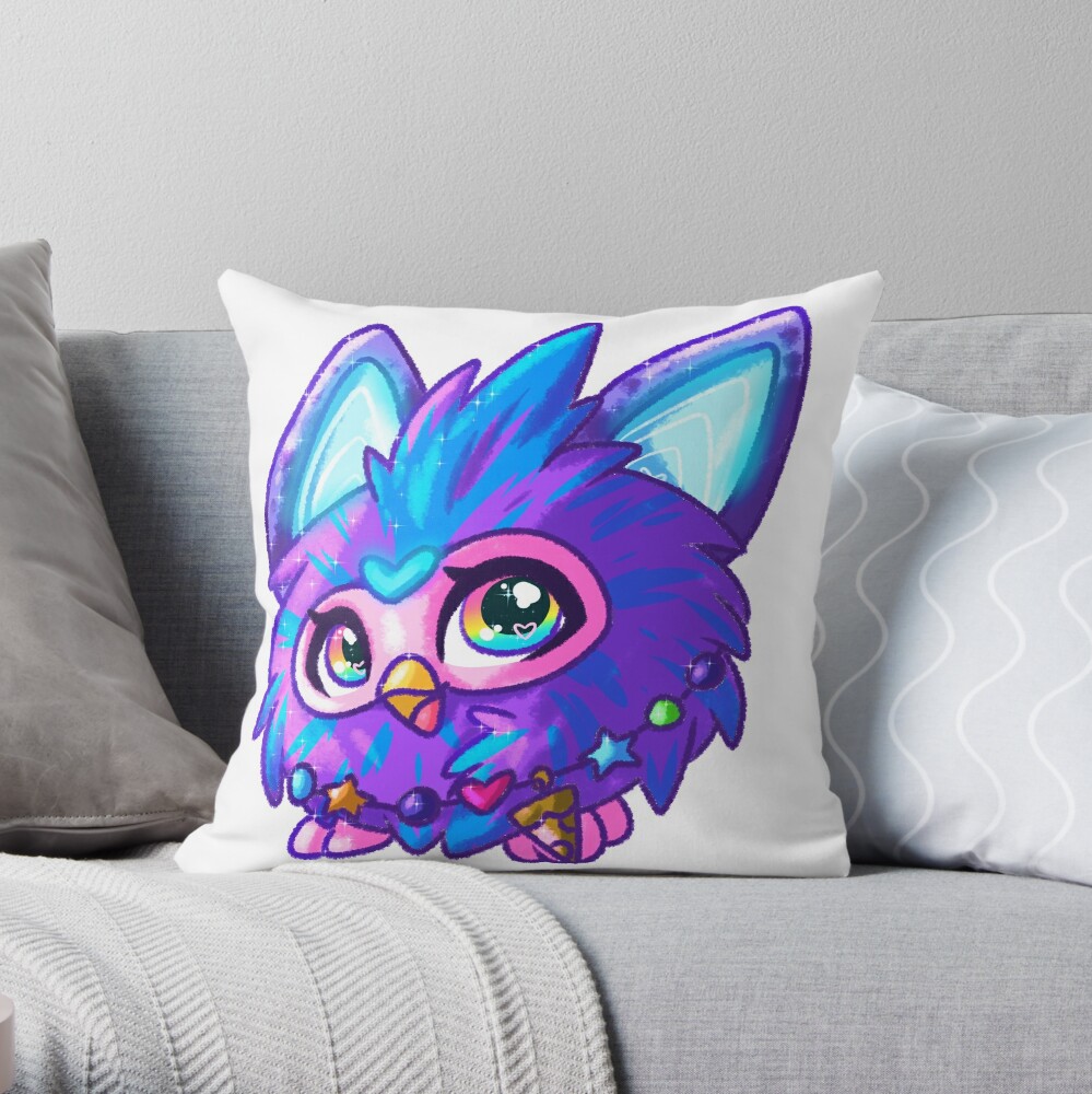The New Furby 2023 - Purple Throw Pillow for Sale by
