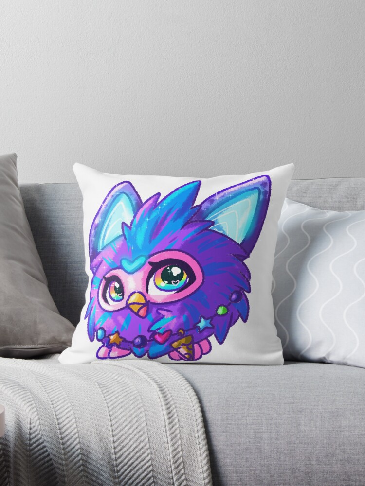 The New Furby 2023 - Purple Throw Pillow for Sale by CuteHeartCaty