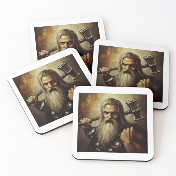 Item preview, Norse mythology - Thor portrait designed and sold by Witty-Kids.