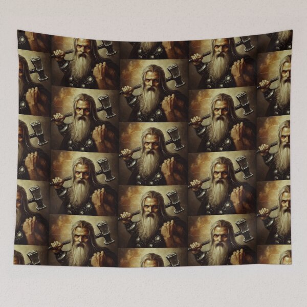 Item preview, Norse mythology - Thor portrait designed and sold by Witty-Kids.