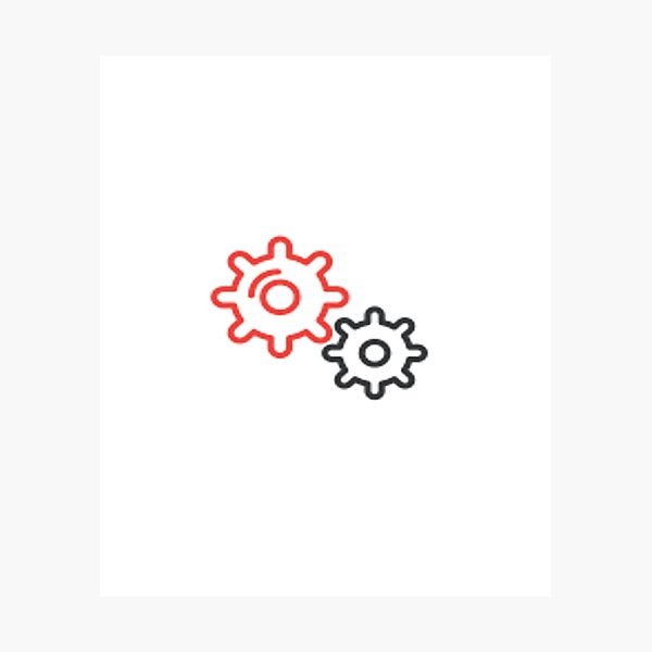 Cog in the wheel Photographic Print