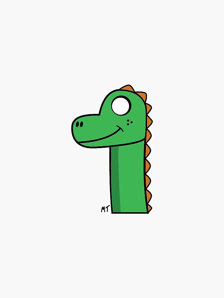 Dino Sticker for Sale by kristenkolp