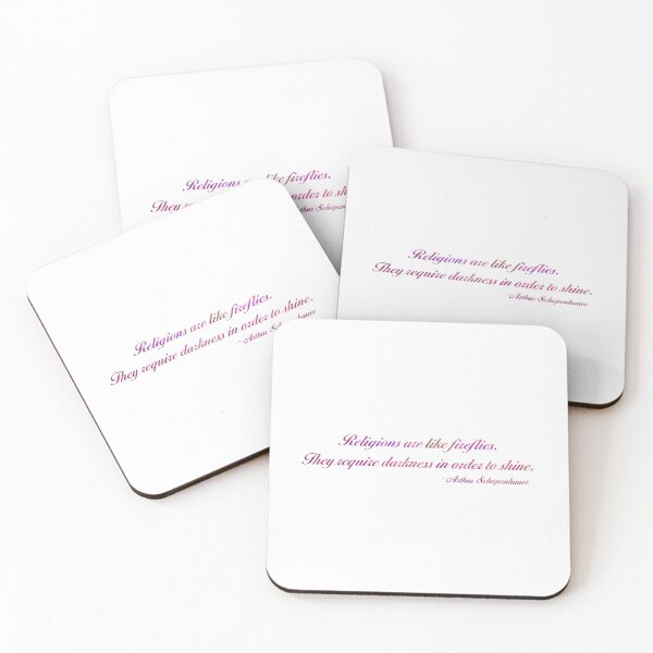 Item preview, "Religions are like fireflies..." quote - pink designed and sold by JadeRyder.