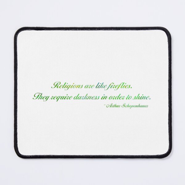 Item preview, "Religions are like fireflies..." quote - green designed and sold by JadeRyder.