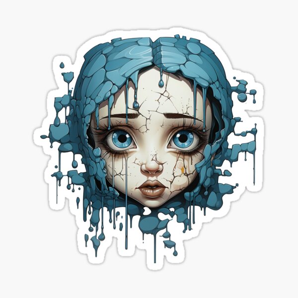 Doll Head 2 Sticker