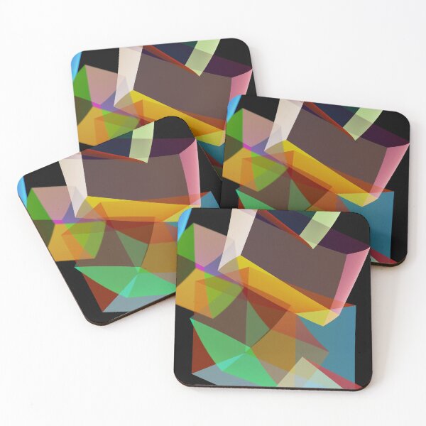 Item preview, Colourful cubistic abstract designed and sold by walstraasart.