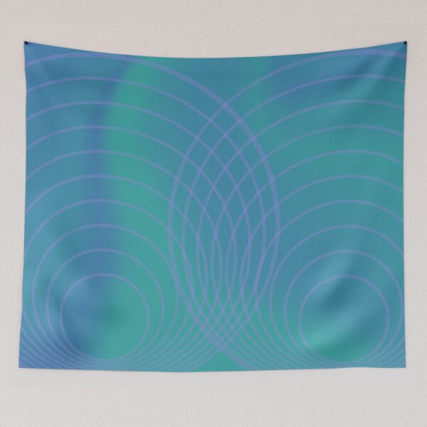 Item preview, spiral on a turquoise and blue background designed and sold by gredadesigns.