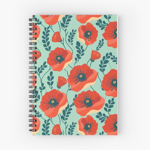 Item preview, Red poppies pattern designed and sold by enipra.