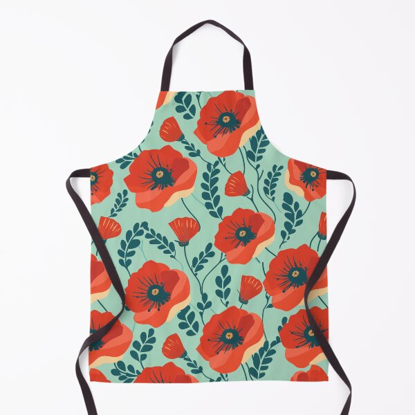Item preview, Red poppies pattern designed and sold by enipra.