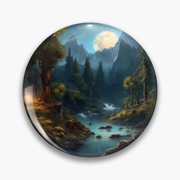 Item preview, Forest art, Nature Decor, Landscape artwork designed and sold by PlatinumOnyx.