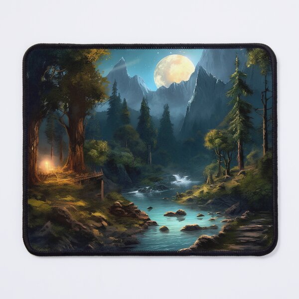 Item preview, Forest art, Nature Decor, Landscape artwork designed and sold by PlatinumOnyx.