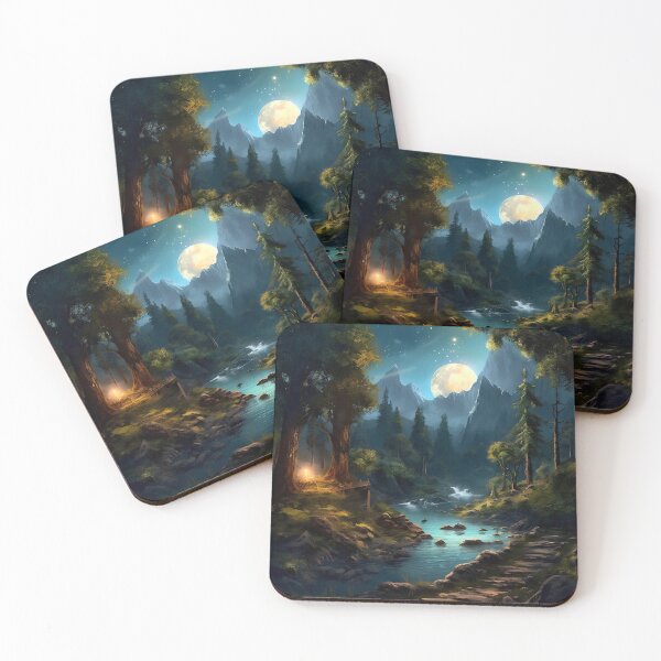 Item preview, Forest art, Nature Decor, Landscape artwork designed and sold by PlatinumOnyx.