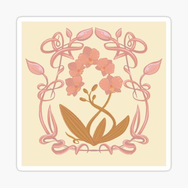 Pink Orchid Sticker