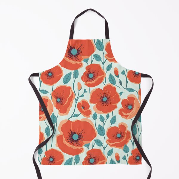 Item preview, Red poppies pattern designed and sold by enipra.
