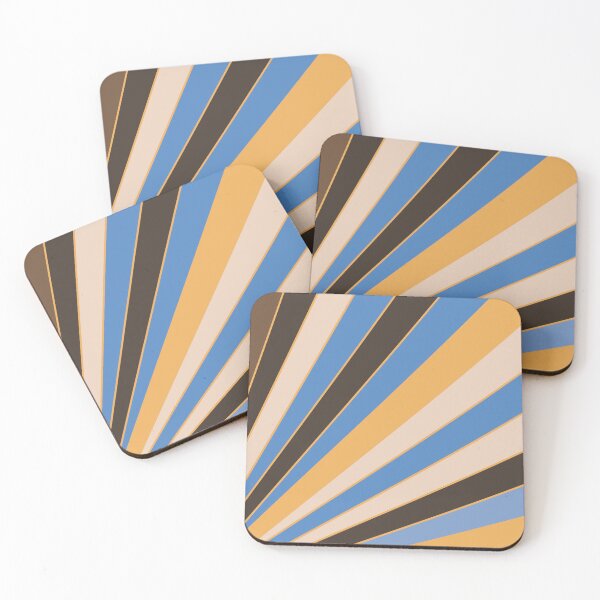 Item preview, Abstract, diagonal stripes, spring colors, blue designed and sold by Svitac.