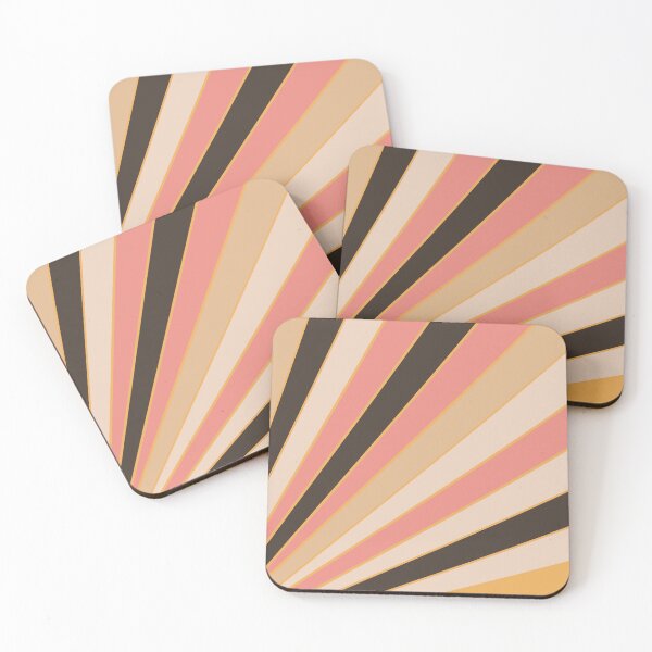 Item preview, Abstract, diagonal stripes, spring colors, coral blush designed and sold by Svitac.